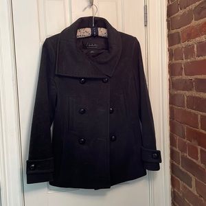 Aritzia Babaton charcoal wool peacoat (S)